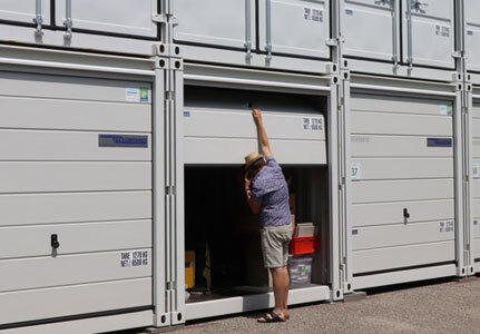 conteneur porte sectionnnelle